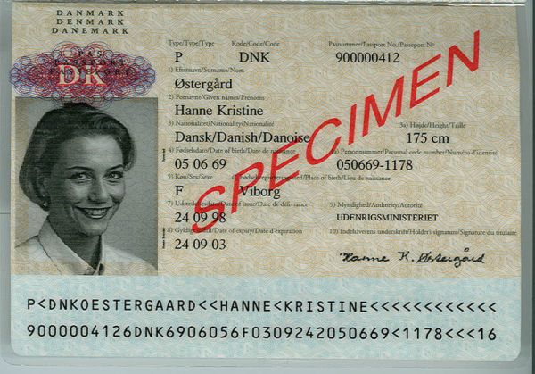 DNK-AD-02001 - 
<Integrated biodata card - recto (identity)>
                
