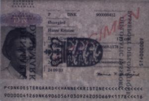 DNK-AD-02001 - 
<Integrated biodata card - recto (identity)> - Watermark