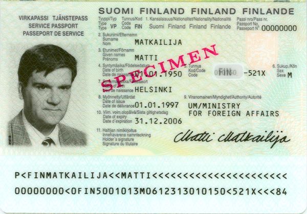 FIN-AS-02001 - 
<Integrated biodata card - recto (identity)>
                