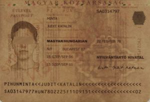 HUN-AS-02001 - 
<Integrated biodata card - recto (identity)> - Watermark