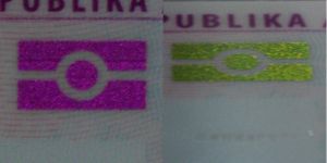 LTU-AS-02001 - 
<Integrated biodata card - recto (identity)> - OVD (optically variable device)
