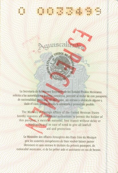 MEX-AS-02001 - 
<Inner page(s)>
                