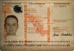 POL-AS-02001 - 
<Integrated biodata card - recto (identity)> - Watermark