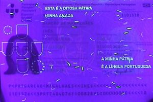 PRT-AS-01002 - 
<Integrated biodata card - recto (identity)> - UV feature