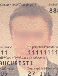 ROU-AP-01002 - 
<Biodata page> - Facial image