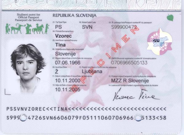 SVN-AS-01004 - 
<Integrated biodata card - recto (identity)>
                