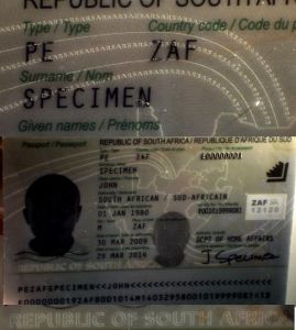 ZAF-AS-02001 - 
<Integrated biodata card - recto (identity)> - Laminate