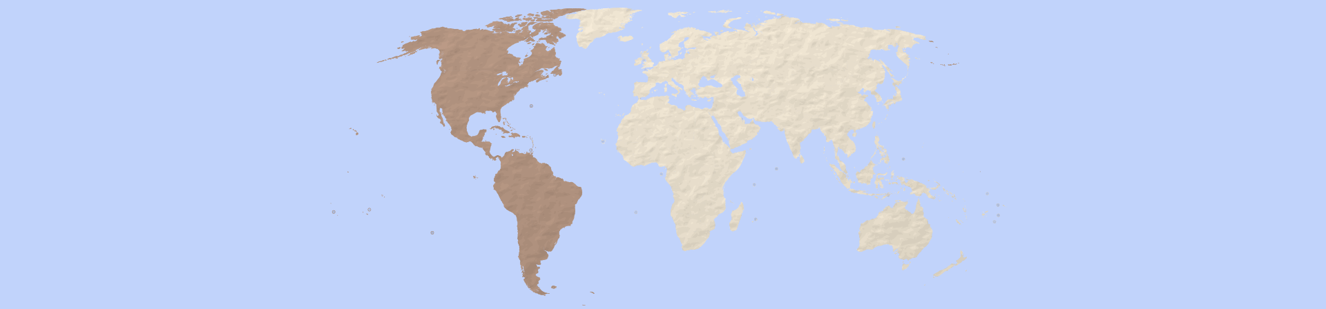 Map of the Americas.