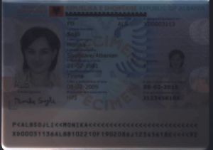 ALB-AD-02001 - 
<Kard tal-bijodata integrata - recto (identit&agrave;)> - Leħor