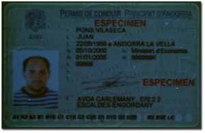 AND-FO-02001 - 
<Recto &ndash; identit&agrave;> - Elemento UV