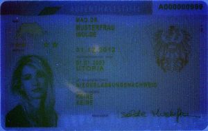 AUT-HO-03001 - 
<Recto &ndash; identit&agrave;> - Elemento UV