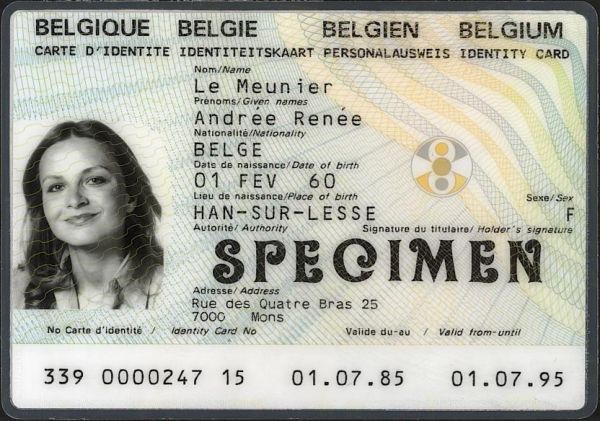 BEL-BO-02001 - 
<Recto - identit&agrave;>
                