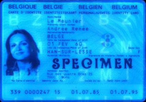 BEL-BO-02001 - 
<Recto &ndash; identit&agrave;> - Elemento UV