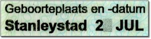 BEL-BO-07001 - 
<Předn&iacute; strana - totožnost> - Osobn&iacute; &uacute;daje