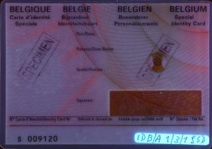 BEL-HD-01003 - 
                    <Recto - identit&agrave;>
                     - Element UV