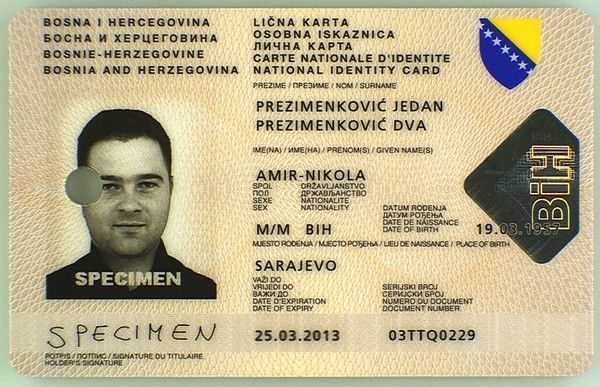 BIH-BO-02001 - 
<Předn&iacute; strana - totožnost>
                
