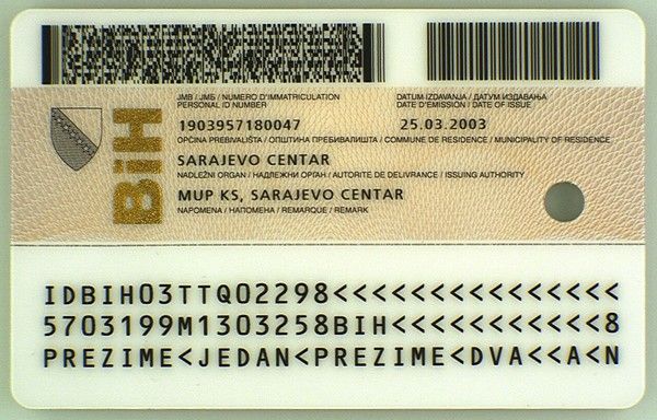 BIH-BO-02001 - 
<Zadn&iacute; strana >
                