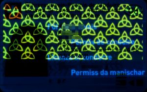 CHE-FO-02001 - 
<Recto &ndash; identit&agrave;> - Elemento UV