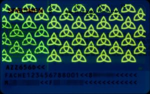 CHE-FO-02001 - 
<Zadn&iacute; strana > - Jištěn&iacute; v UV světle