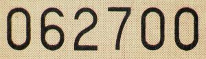 CYP-FO-02001 - 
<Verso> - Numerazzjoni