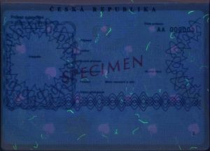 CZE-HO-01002 - 
<Strana s osobn&iacute;mi &uacute;daji> - Jištěn&iacute; v UV světle