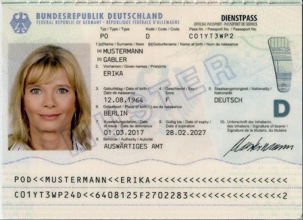 DEU-AS-04001 - 
<Tessera integrata con dati anagrafici - recto (identit&agrave;)>
                