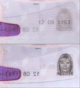 DEU-JO-02004 - 
<Kard integrata &ndash; verso> - OVD - element ottikament varjabbli
