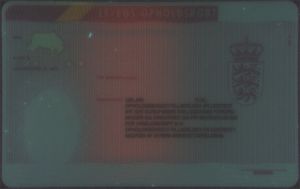 DNK-HO-01002 - 
<Recto - identit&agrave;> - Element UV