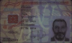 ESP-BO-03001 - 
<Recto &ndash; identit&agrave;> - Elemento UV
