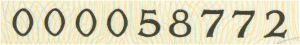 ESP-CO-01003 - 
<Recto &ndash; identit&agrave;> - Numerazione