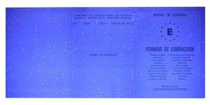 ESP-FO-03003 - 
<Zadn&iacute; strana > - Jištěn&iacute; v UV světle
