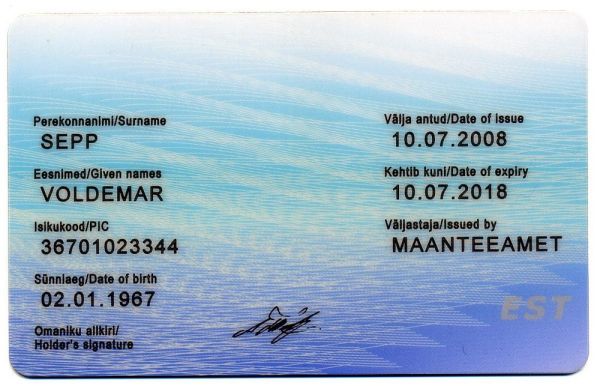 EST-F-01001 - 
<Verso>
                
