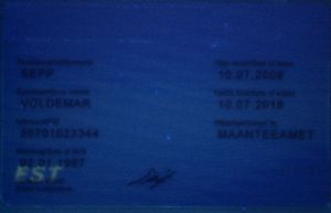 EST-F-01001 - 
<Verso> - Element UV