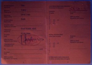 EST-FY-01001 - 
<Vorderseite - Identit&auml;t> - UV-Merkmal