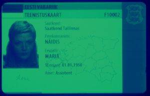 EST-HS-02004 - 
<Předn&iacute; strana - totožnost> - Jištěn&iacute; v UV světle