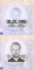 EST-IO-07001 - 
<Kard tal-bijodata integrata - recto (identit&agrave;)> - OVD - element ottikament varjabbli