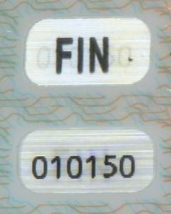 FIN-AO-02002 - 
<Integrierte Personaldaten-Karte &ndash; Vorderseite (Identit&auml;t)> - OVD - optisch variables Element