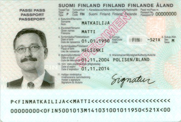 FIN-AO-03002 - 
<Integrovan&aacute; karta s osobn&iacute;mi &uacute;daji - předn&iacute; strana (totožnost)>
                