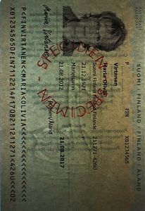 FIN-AP-05002 - 
<Tessera integrata con dati anagrafici - recto (identit&agrave;)> - Filigrana