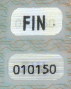 FIN-AS-03001 - 
<Integrierte Personaldaten-Karte &ndash; Vorderseite (Identit&auml;t)> - OVD - optisch variables Element