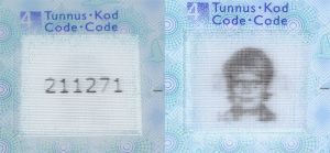 FIN-AS-04001 - 
<Integreret persondatakort - forside (identitet)> - OVD - optisk variabelt m&aelig;rke