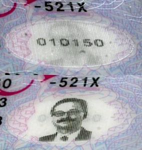 FIN-BO-01002 - 
<Předn&iacute; strana - totožnost> - OVD - opticky proměnliv&yacute; prvek