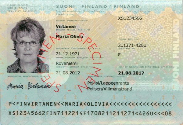 FIN-IO-05001 - 
<Integrovan&aacute; karta s osobn&iacute;mi &uacute;daji - předn&iacute; strana (totožnost)>
                