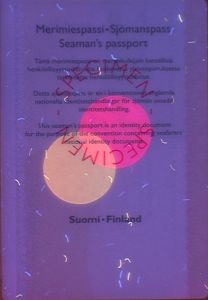 FIN-IO-05001 - 
<Tessera integrata &ndash; verso> - Elemento UV
