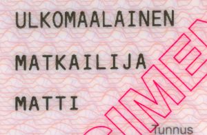 FIN-JO-03001 - 
<Integrovan&aacute; karta s osobn&iacute;mi &uacute;daji - předn&iacute; strana (totožnost)> - Osobn&iacute; &uacute;daje