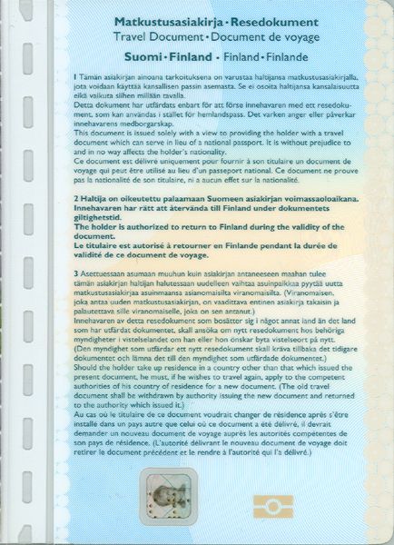 FIN-JO-05002 - 
<Kard integrata &ndash; verso>
                