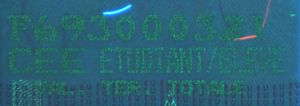 FRA-HO-07002 - 
<Předn&iacute; strana - totožnost> - Jištěn&iacute; v UV světle