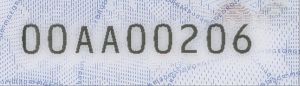 GEO-BO-02001 - 
<Recto - identit&agrave;> - Numerazzjoni