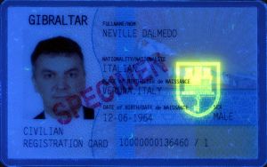 GIB-HO-01001 - 
<Recto &ndash; identit&agrave;> - Elemento UV