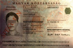 HUN-AD-02001 - 
<Kard tal-bijodata integrata - recto (identit&agrave;)> - Teknika ta&rsquo; stampar